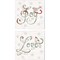 Christmas Season B by Daphne Brissonnet 14" x 14" Canvas Wall Art (Set of 2)
